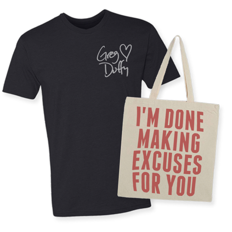 Black tee and tote bundle